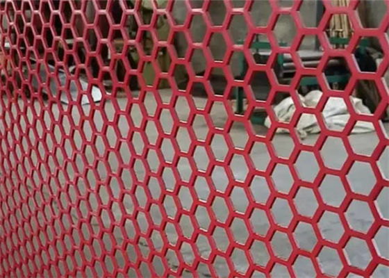 Stainless Steel Hexagonal Hole Perforated Sheet Metal Cho Xây dựng